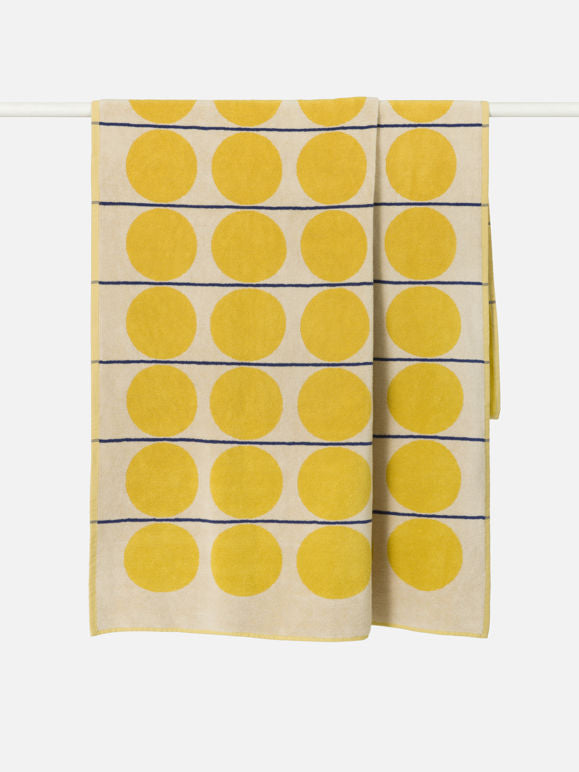Citta Abacus beach towel - Daffodil/cream