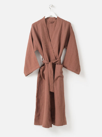 Citta linen robe - Spearmint