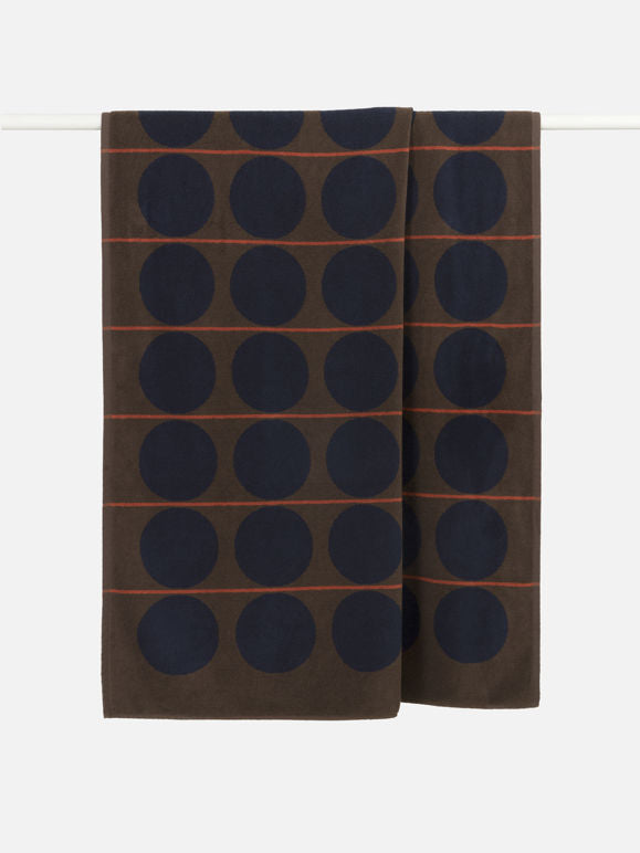 Citta Abacus beach towel - Rye/tamarillo