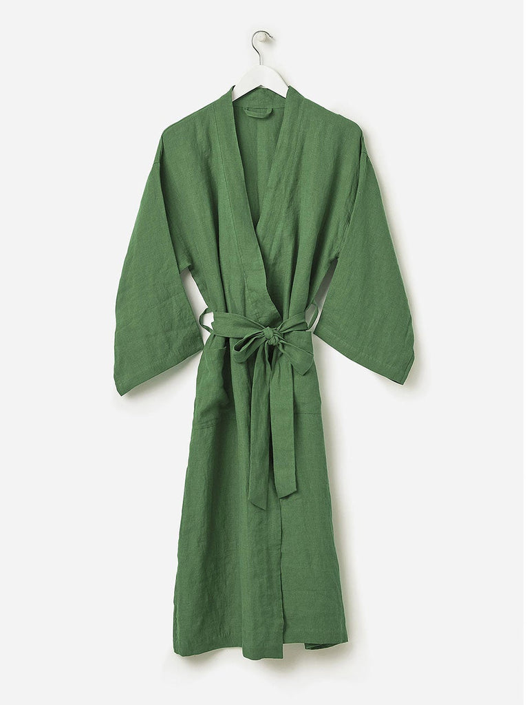 Citta linen robe - Spearmint