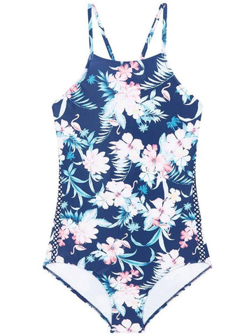 Seafolly girls swimsuit - tahiti blue