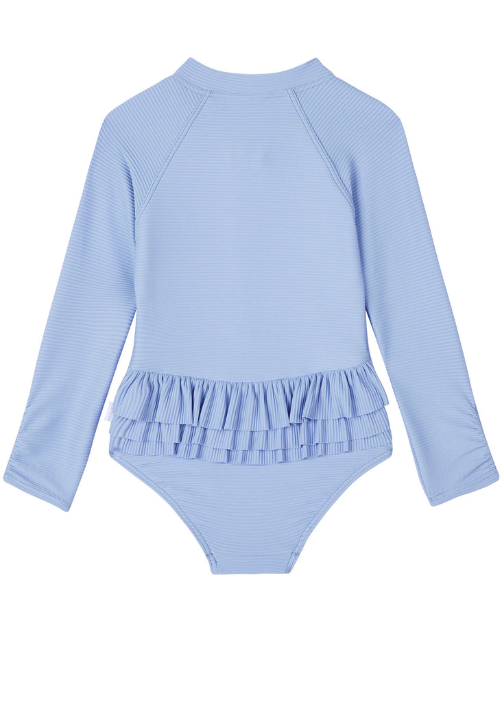Seafolly sunsuits - plain cornflower blue