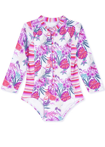 Seafolly girls UV sunsuit - Blossom Pink