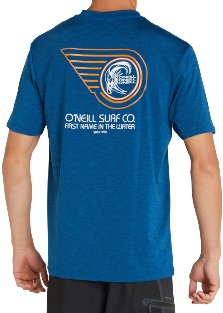 O'Neill mens UV rash tee - Blueprint Deep Sea