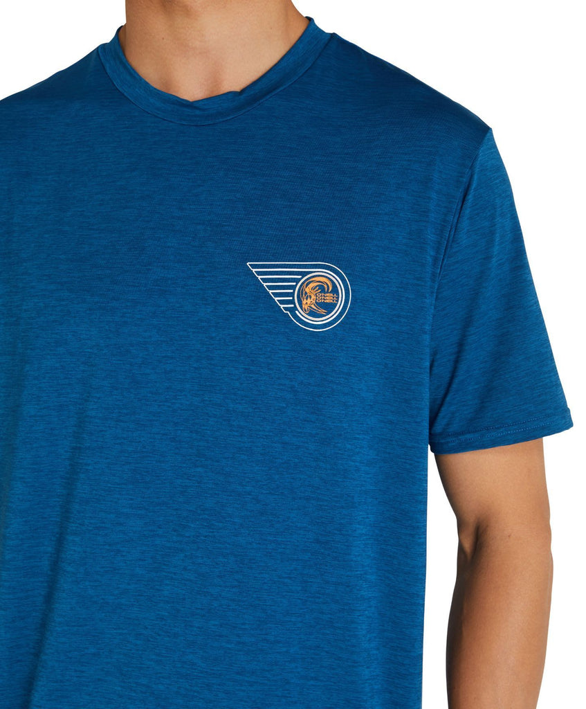 O'Neill mens UV rash tee - Blueprint Deep Sea