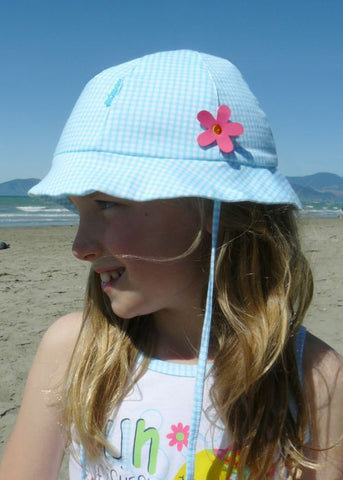 Seafolly UV hats - cornflower blue