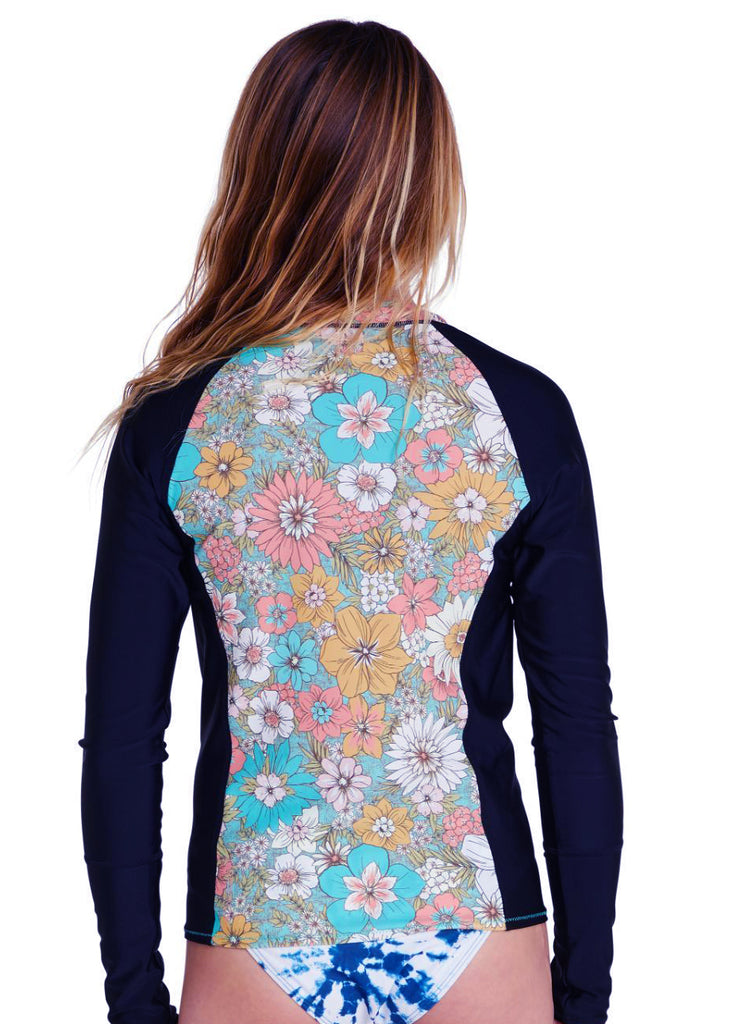 O'Neill girls rash tops long sleeved - Wildflower