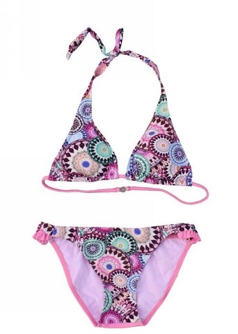 Seafolly girls bikinis - pink garden