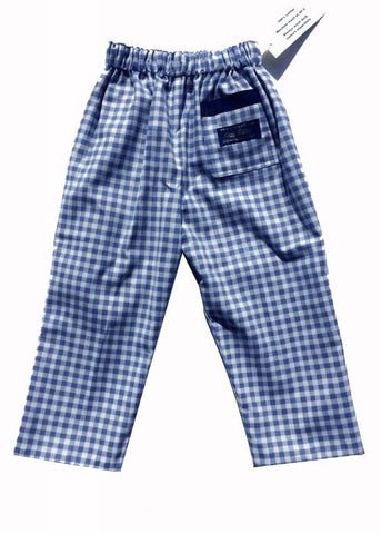 Kids Kaper boys trousers - blue check