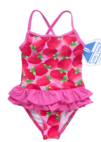 Boboli girls swimsuits - strawberry