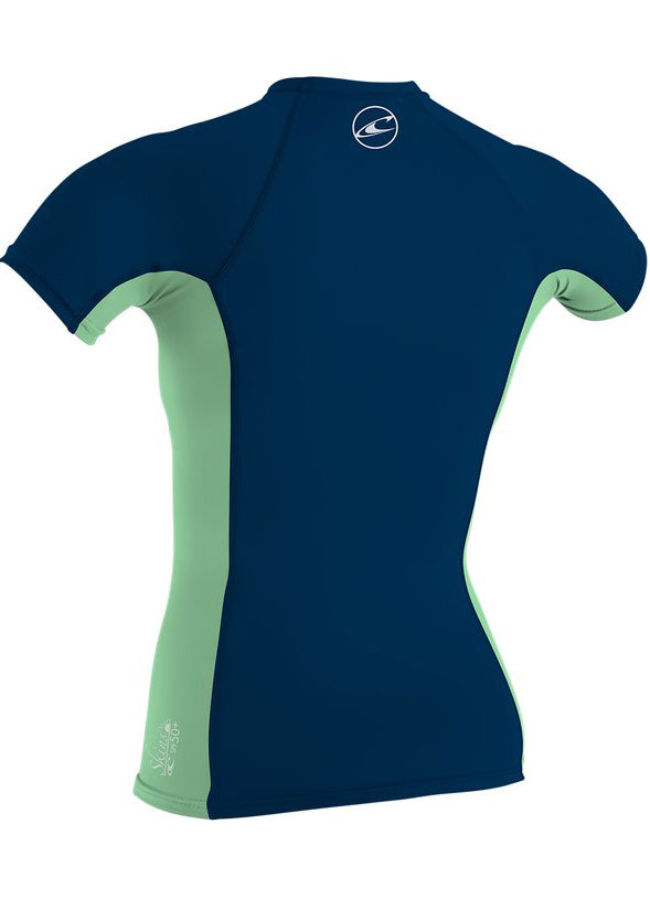 O'Neill girls rash tops - abyss freshmint