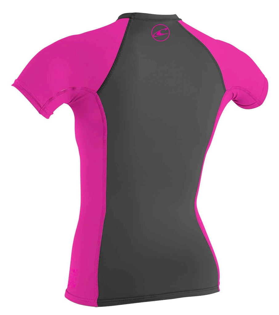 O'Neill girls rash tops - black berry
