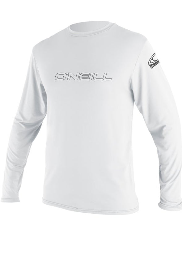 O'Neill mens rash tops - white long