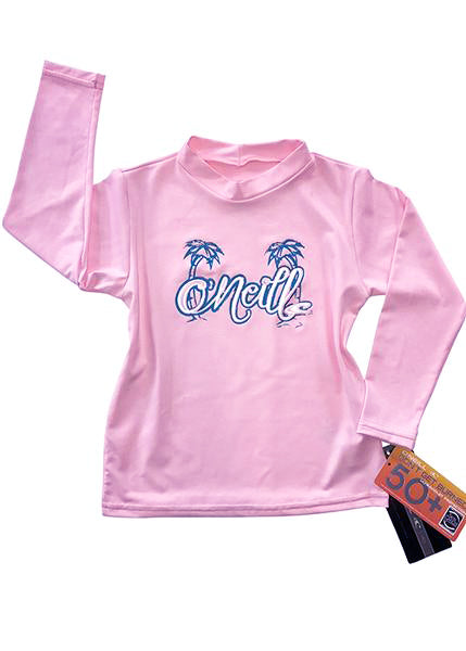 O'Neill toddler rash top - pink long