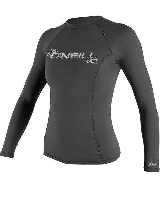 O'Neill womens rash top - graphite long