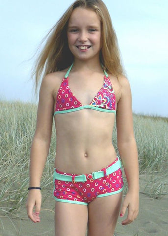 Seafolly girls bikinis - pink lemonade