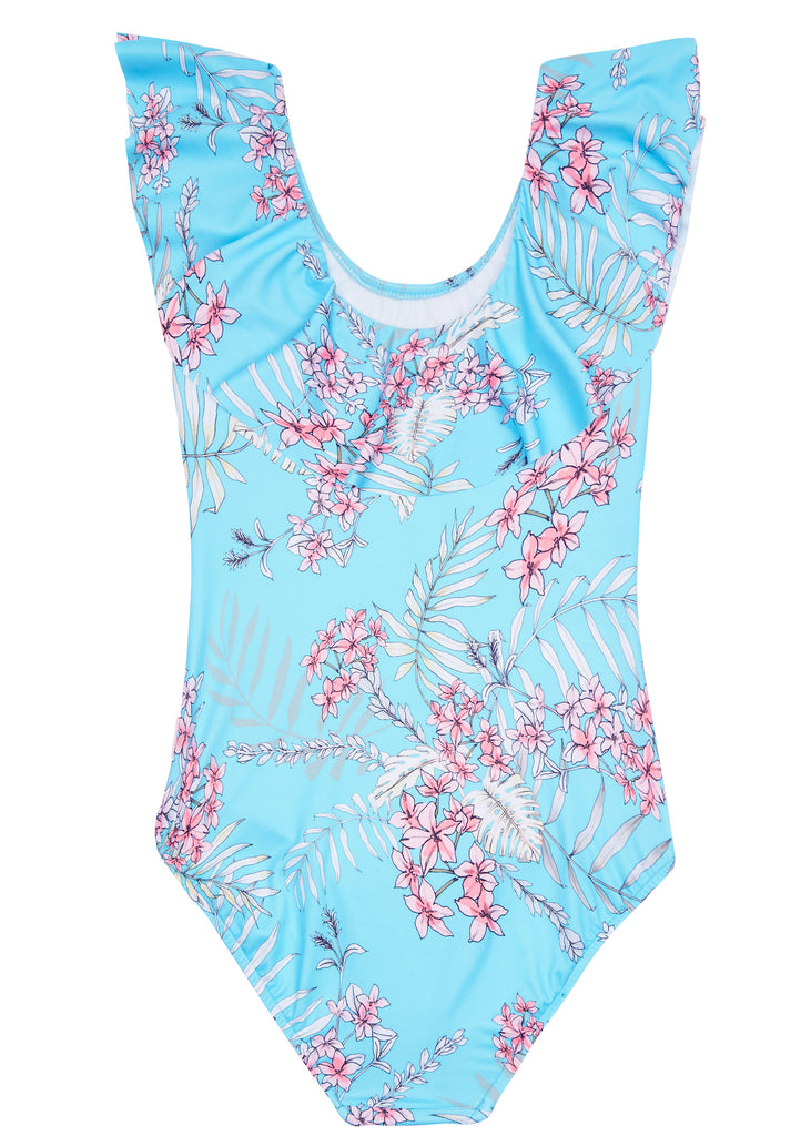 Seafolly girls swimsuit - tahiti blue