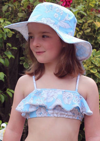 Flap Happy sun hats - pink anglaise