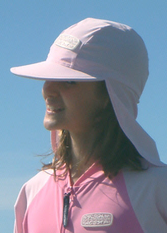 Flap Happy sun hats - pink flower