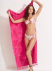 Seafolly towel - Silk Road jacquard - Rose Pink