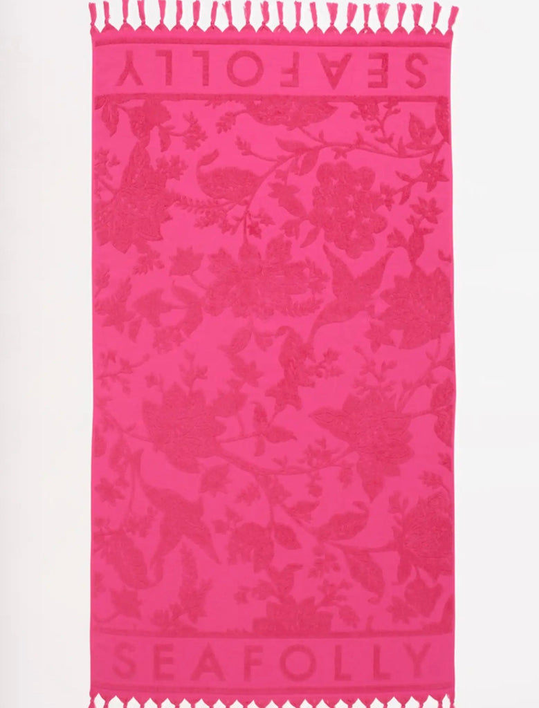Seafolly towel - Silk Road jacquard - Rose Pink