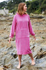 Bridie & Bert womens beach robe - fushia apple