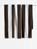 Citta cotton towel - Cocoa/white stripe