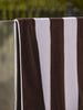 Citta cotton towel - Cocoa/white stripe