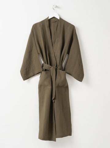 Citta linen robe - Plum