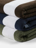Citta cotton towel - Olive/white stripe