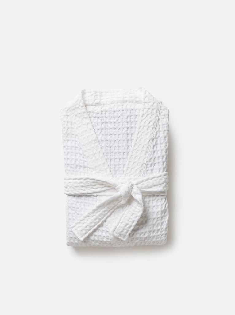 Citta cotton robe - Organic White Waffle