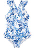 Seafolly girls swimsuit - china blue