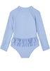 Seafolly sunsuits - plain cornflower blue