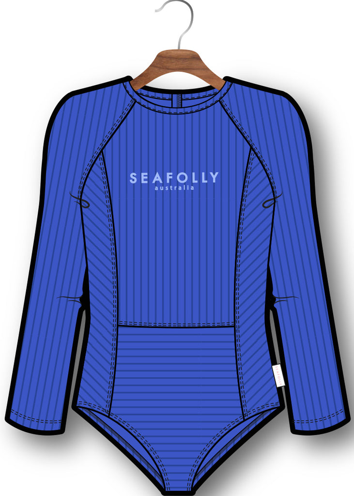 Seafolly UV sunsuit - royal