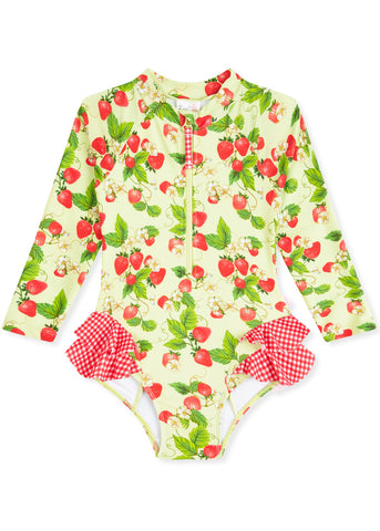 Sposh sunsuits - apple stripe