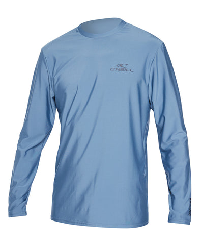 O'Neill mens rash top - Hybrid Carbon Blue Long