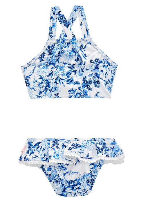 Seafolly girls bikini - china blue