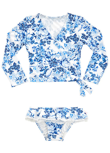 Seafolly UV two piece suit - floral blue