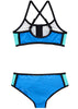 Seafolly girls bikini - hawaii blue colourblock