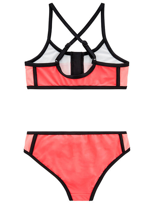 Seafolly girls bikini - jewel coral