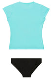 Seafolly UV 2 piece suits - emerald blue