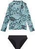 Seafolly two piece UV suit - aqua marina