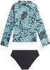 Seafolly two piece UV suit - aqua marina