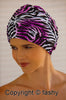 Fashy shower cap - purple animal print