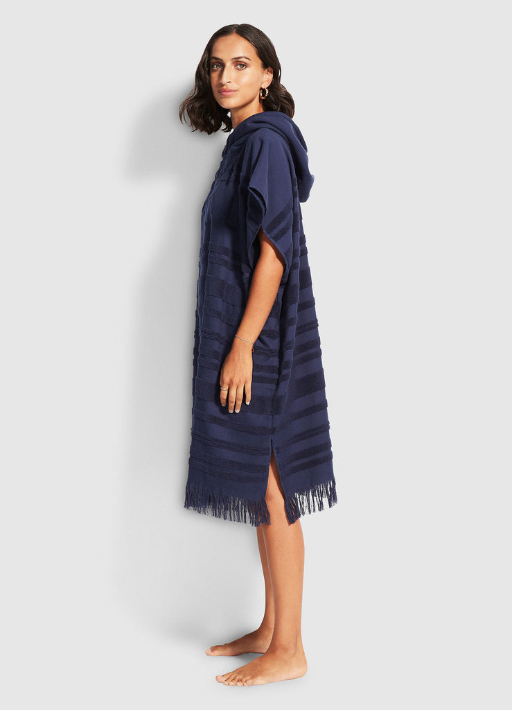 Seafolly womens kaftans - navy poncho