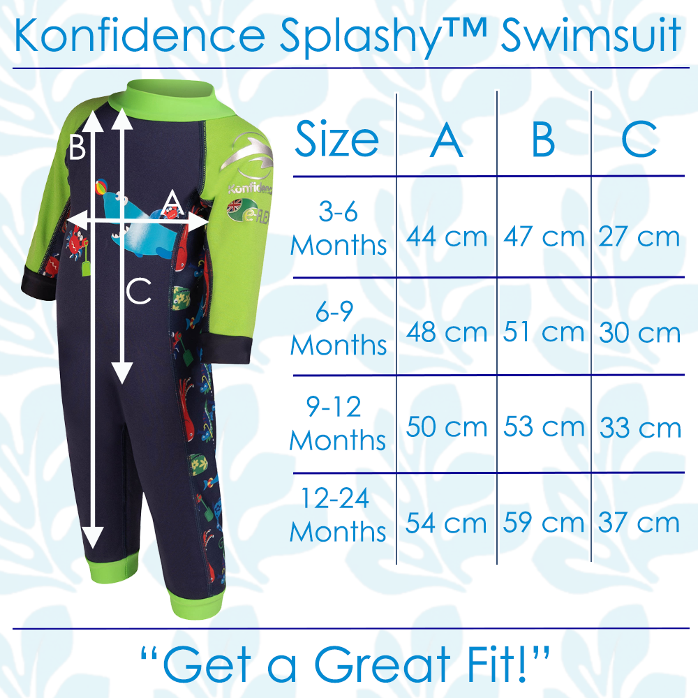 Konfidence baby sunsuit - clownfish