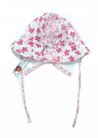 Flap Happy sun hats - pink anglaise