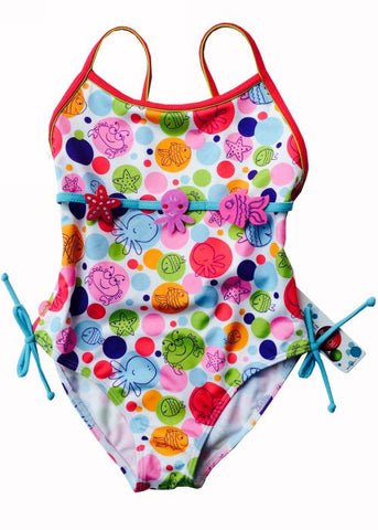 Boboli girls swimsuits - pink spots