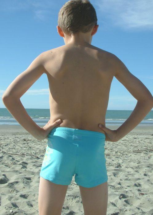 Boboli boys swim trunks - turquoise stripe