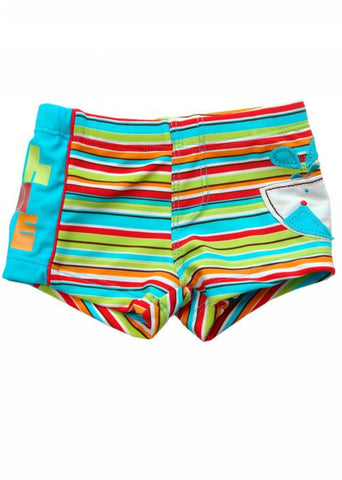 Lentiggini boys swimshorts - blue fish